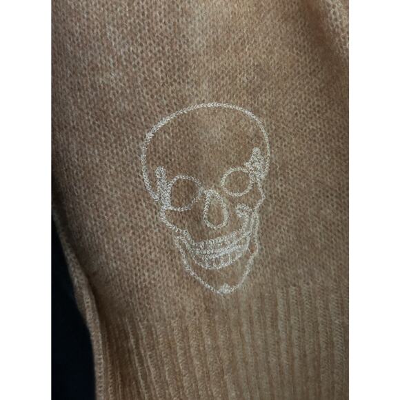 Skull Cashmere Women's Blue Beige Ombre Cashmere Long Sleeve Sweater - Size XS - Picture 6 of 6